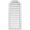 Ekena Millwork Octagonal Top Surface Mount PVC Gable Vent w/ 2"W x 2"P Brickmould Sill Frame, 16"W x 36"H GVPOT16X3603SN - alternate 1
